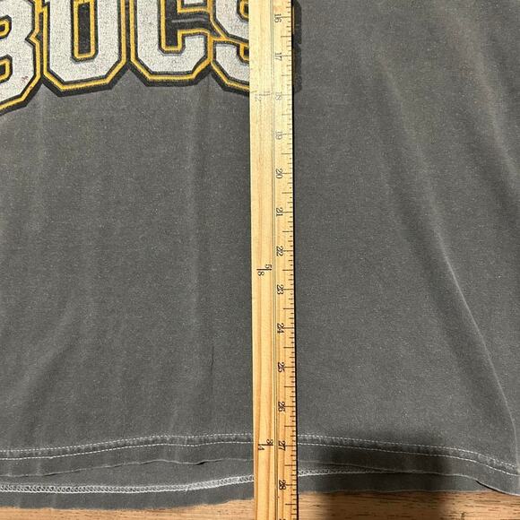 Let’s Go Bucs Vintage Wash Graphic Tee Gray Size L - Picture 2 of 5